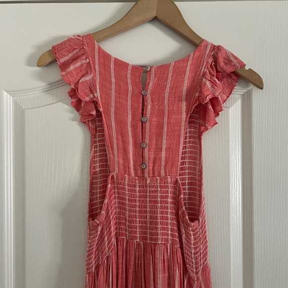 Free People Butterflies Striped Midi Dress - Picture 4 of 4